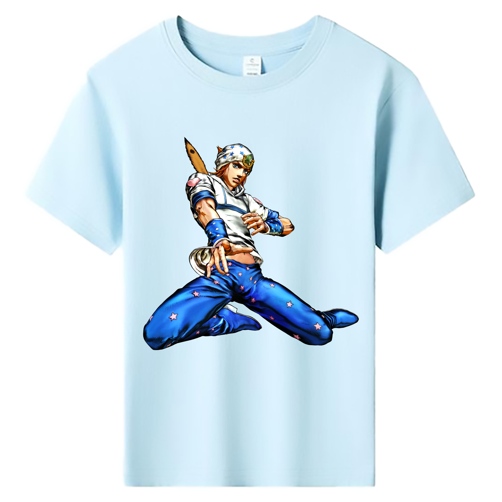 （画像用） ジョジョの奇妙な冒険 ジョナサン?ジョースター JoJo's Bizarre Adventure Jonathan Joestar 綿100％キッズTシャツ（フロントプリント）